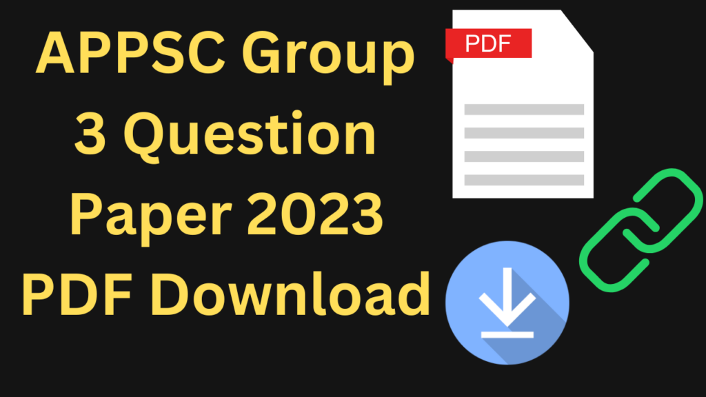 APPSC-Group-3-Question-Paper
